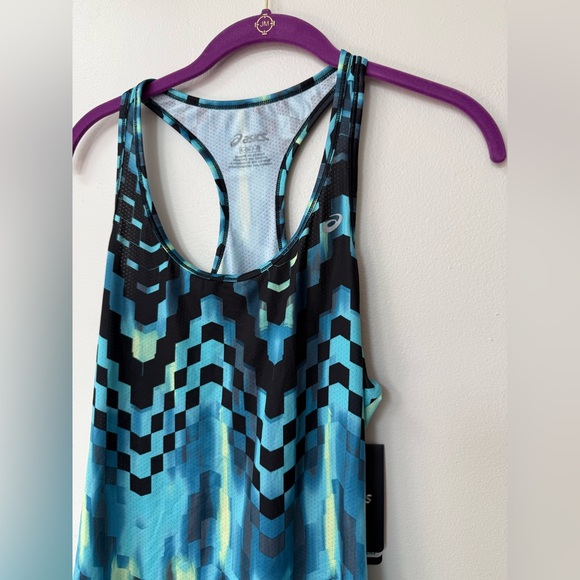 NWT Asics Women's Blue Tank Top - Picture 2 of 2